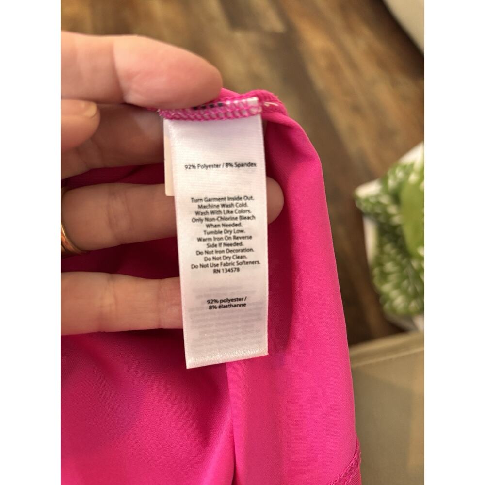 Vineyard Vines Women’s Sleeveless Performance Polo Hot Pink Preppy Golf Medium - Picture 3 of 4
